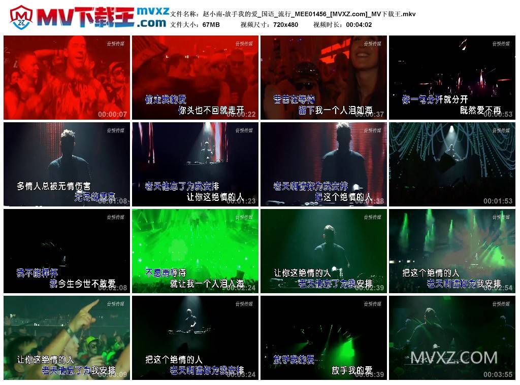 赵小南-放手我的爱_国语_流行_MEE01456